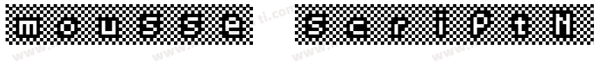 mousse scriptN字体转换